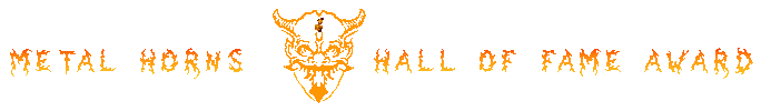 Metal Horns Hall Of Fame Music Awards